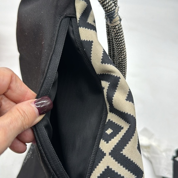 KAVU Off White Black Patterned Cord Crossbody Backpack TOT4932A main image 5